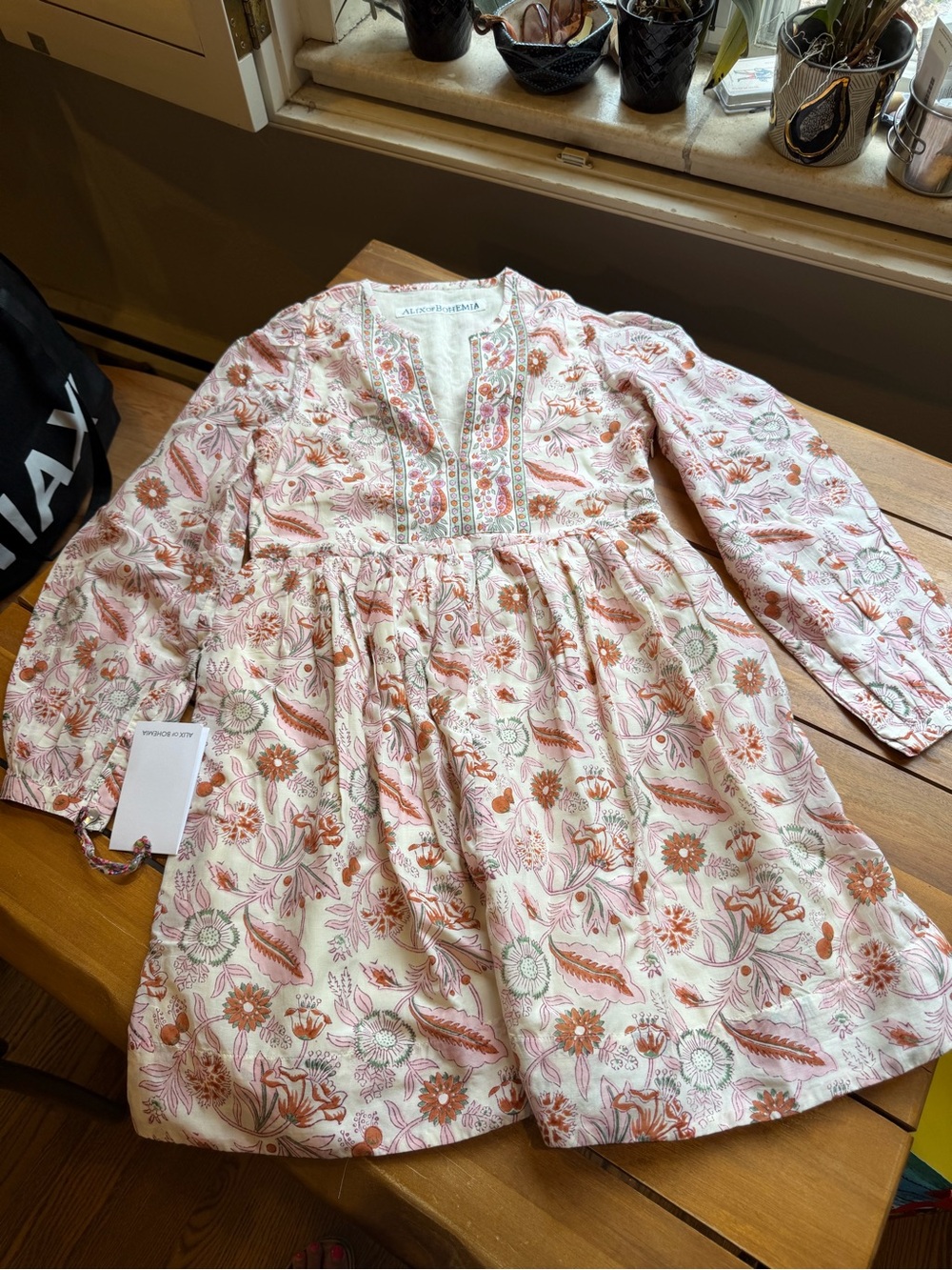 Alix Of Bohemia Camellia Dress - Pink & Rust Floral
